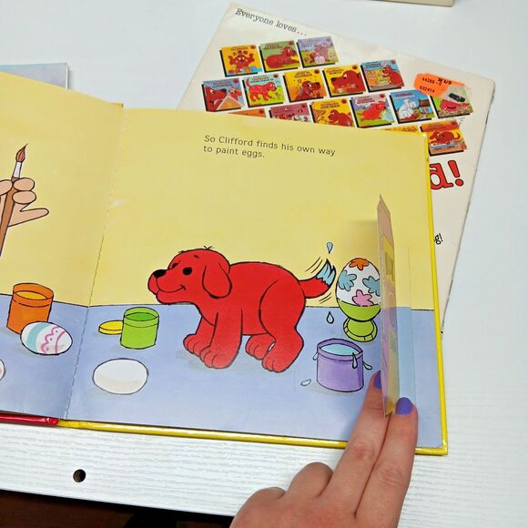 Clifford The Big Red Dog Books Lot 5 Norman Bridwell Scholastic Christmas Easter - Picture 4 of 10